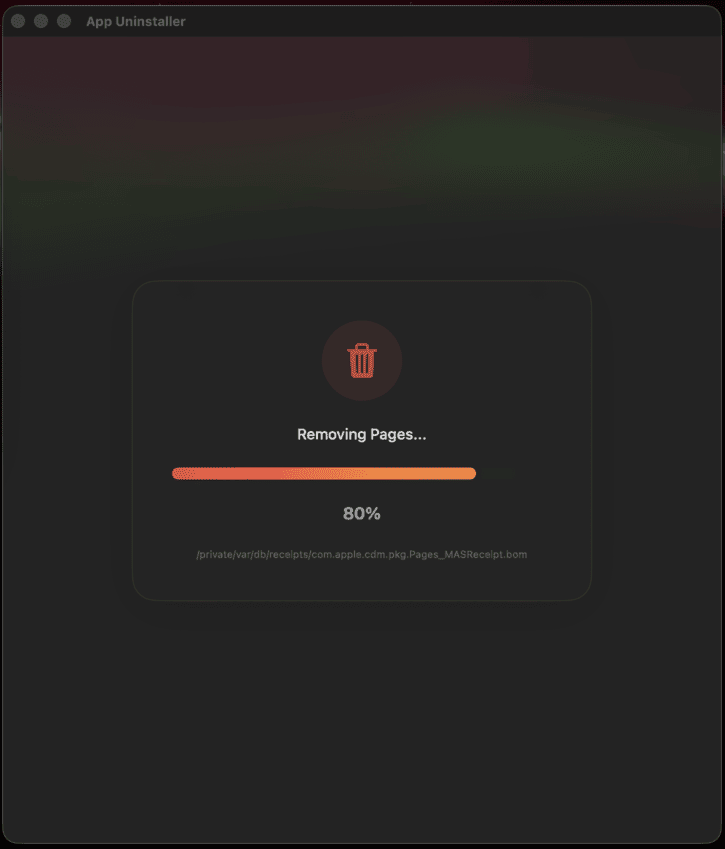 App Uninstaller — removing app and all its files